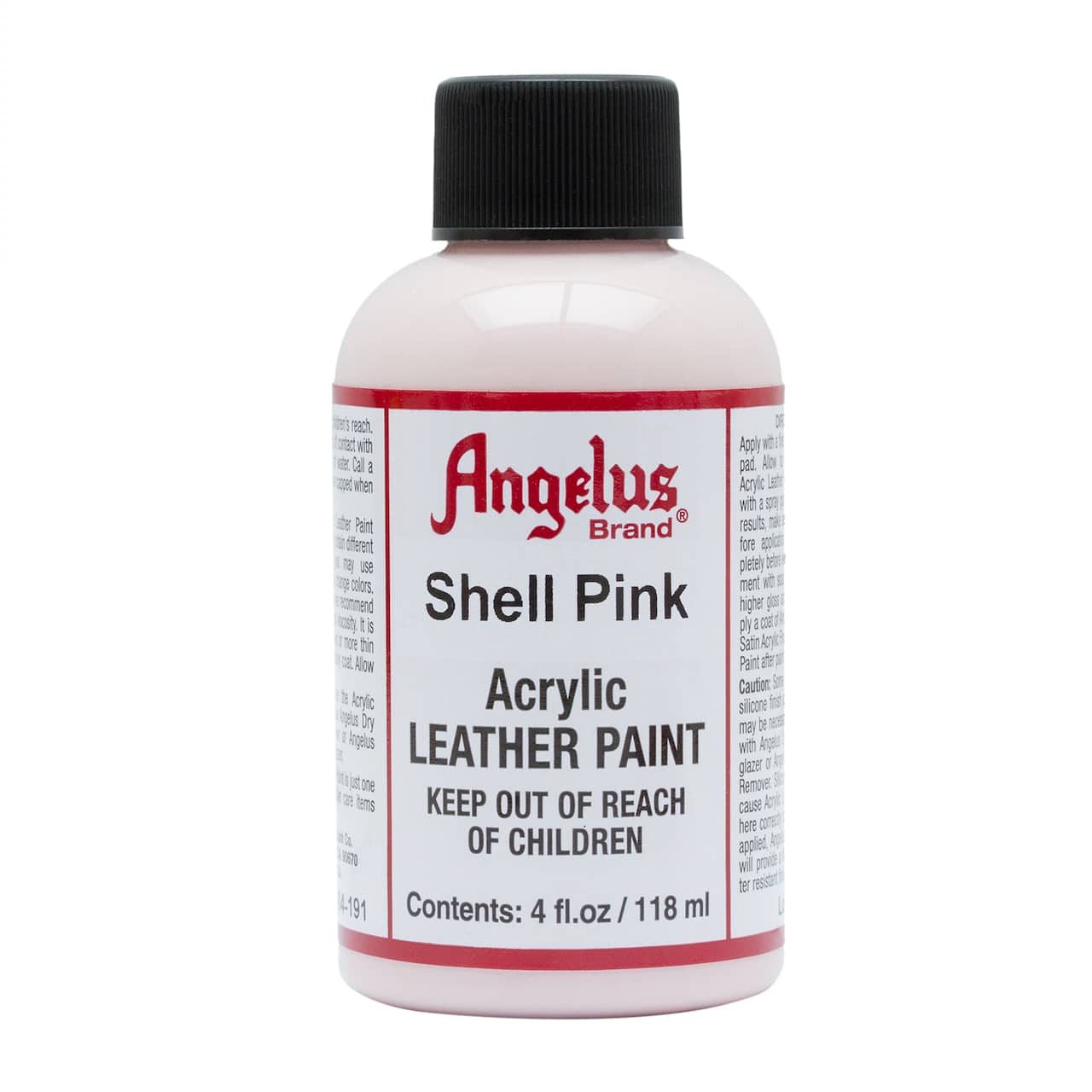 Angelus Acrylic Leather Paint 4 oz - Shell Pink